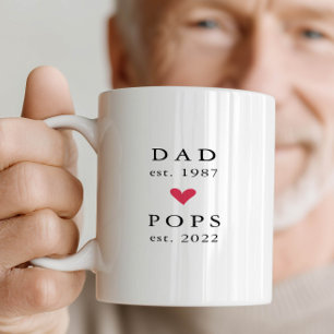 Papa Moderne Papi Année de Fondation Mug