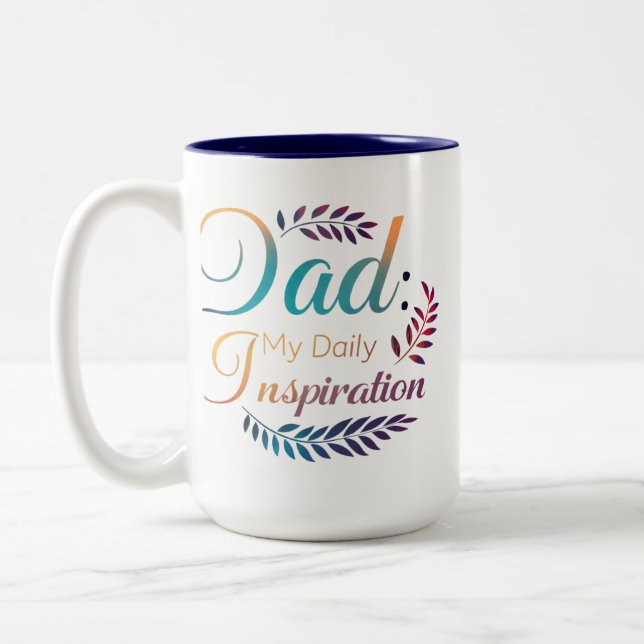 Papa : Mon Inspiration quotidienne - Mug à deux to (Gauche)