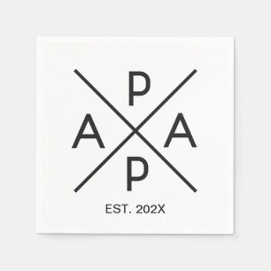 PAPA Monogram Design Napkin
