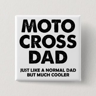 Papa Motocross Badge Épinglette Drôle
