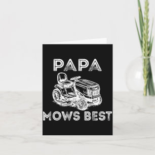 Papa Mows Funny Lawn Mower Father's Day Grandpa Card