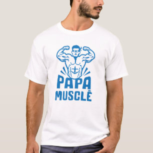 papa_muscle_bodybuilder_heros_logo_0 T-Shirt