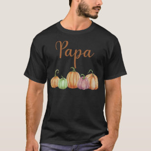 Papa of Little Pumpkin First Birthday Autumn Pumpk T-Shirt