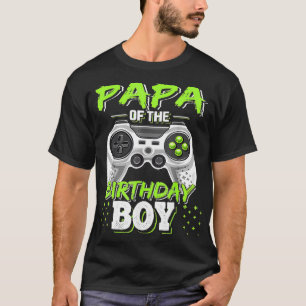 Papa Of The Birthday Boy Matching Video Game Birth T-Shirt