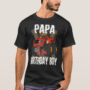 Papa Of The Birthday Boy Monster Truck Matching Fa T-Shirt
