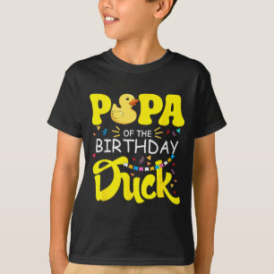 Papa of The Birthday Duck Boy Rubber Duck Bday T-Shirt
