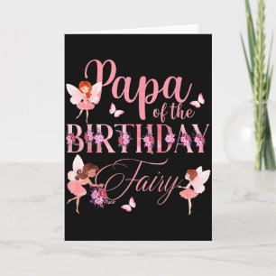 Papa Of The Birthday Fairy First Birthday Family M Card