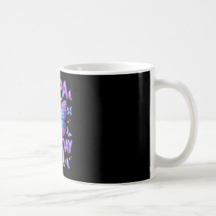 Papa of the birthday girl butterfly family coffee mug