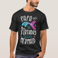 Papa Of The Birthday Mermaid Gifts Merman Family M