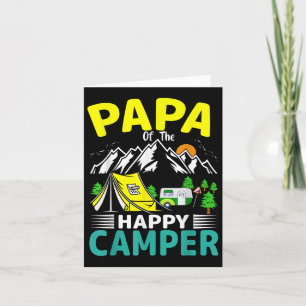 Papa Of The Camper Dad 1st Birthday Family Camping Card