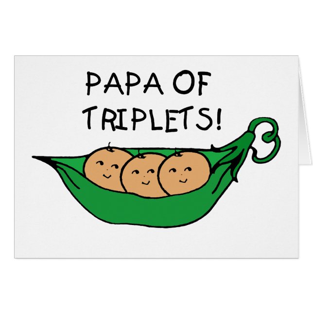 Papa of Triplets Pod (Front Horizontal)
