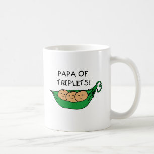 Papa of Triplets Pod Coffee Mug