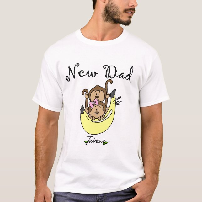 Papa of Twins Boy and Girl Tshirts and Gifts (Devant)