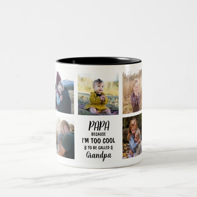 Papa parce que je suis trop Cool Mug Custom (Centre)
