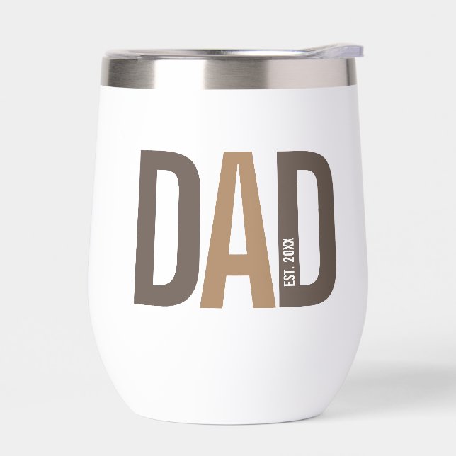 Papa personnalisé Brown moderne établi (Gauche)