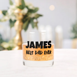 PAPA PERSONNALISÉ MONOGRAMME EN VERRE DE WHISKEY