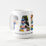 PAPA Photo Collage Letter Cutout Grandkids Names Coffee Mug<br><div class="desc">PAPA photo mug, personalized with 4 of your favourite photos and your custom message and/or grandkids name(s). This design has photo letter cutout typography forming the word "PAPA" and the photo template will create this for you automatically. If you do have any problems with your pictures displaying nicely, try uploading...</div>