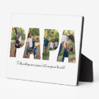 Papa Photo Collage Plaque for Father's day