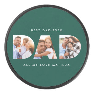 Papa photo typographie moderne vert