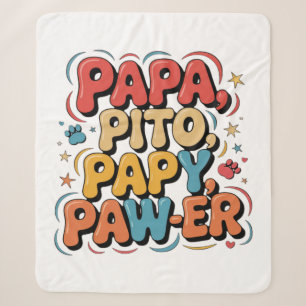 Papa Pito Pappy Pawer Sherpa Blanket
