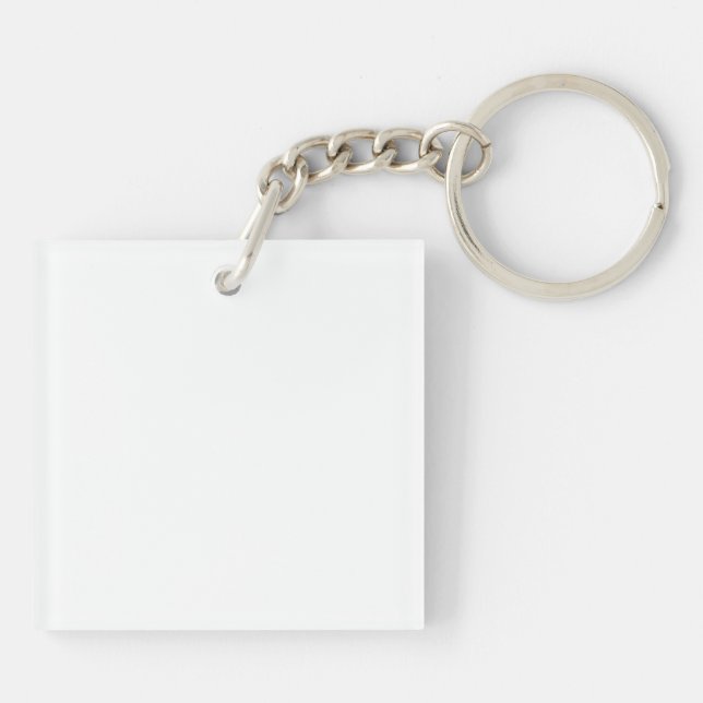 Papa Polar Bear Keychain (Back)