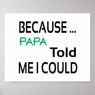 Papa Poster (standard picture frame size)