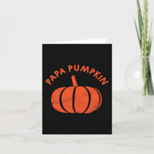 Papa Pumpkin Family  for Autumn Fall Halloween Card