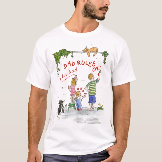 Papa Règles OK T-shirt (Devant)
