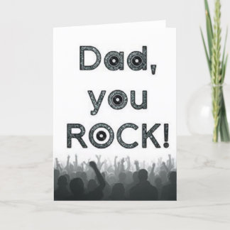 Papa, Roche ! Carte fête des pères