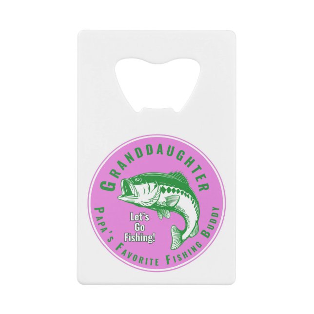 Papa’s Favourite Fishing Buddy Credit Card Bottle Opener (Front)