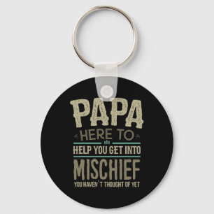 Papa S From Grandchildren For Men Fathers Day Papa Keychain
