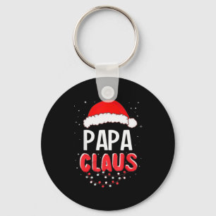Papa Santa Claus Christmas Matching Costume  Keychain