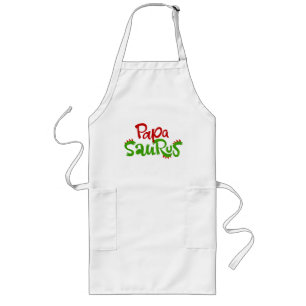 Papa Saurus Graphic Long Apron