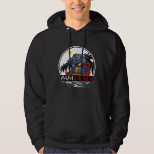 papa saurus papa dinosaur hoodie