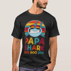 Papa Shark Doo Doo Doo - T-shirt cadeau Fête des 