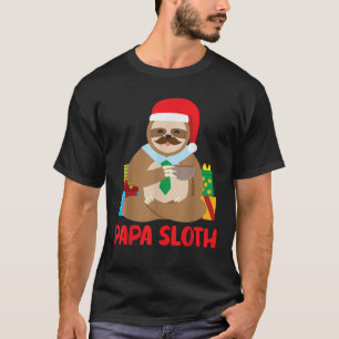 Papa Sloth Matching Family Pajama PJ Christmas T S T-Shirt