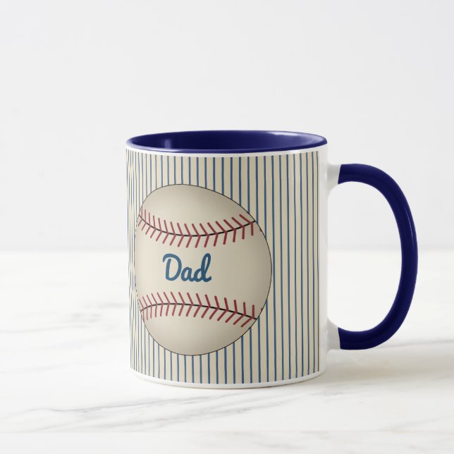 Papa Sports Baseball Café Mug Cadeau (Droite)