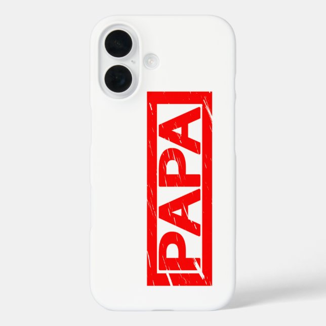Papa Stamp Case-Mate iPhone Case (Back)