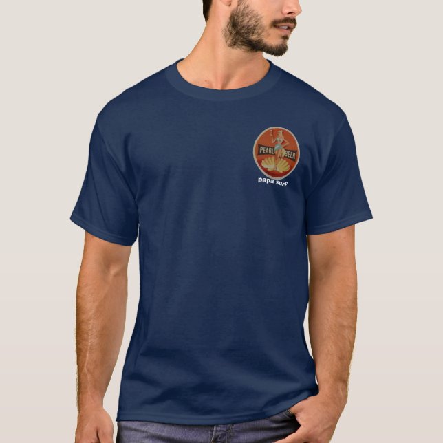 Papa Surf's Pearl Beer T-Shirt from Czechoslovakia (Front)