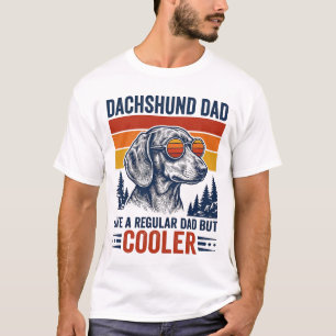 Papa teckel comme un papa normal mais t-shirt plus