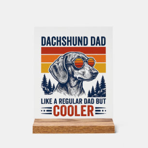 Papa teckel comme un papa normal mais t-shirt plus