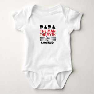 Papa the man the myth the legend baby bodysuit