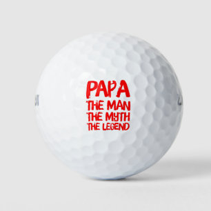 PaPa The Man The Myth The Legend Golf Balls