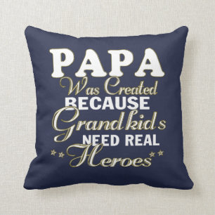 PAPA THROW PILLOW