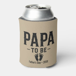Papa to Be Fathers Day Pregnancy Reveal Can Cooler