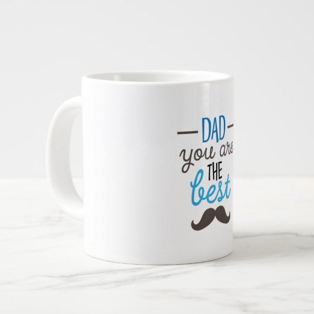 Papa, tu es la meilleure tasse Jumbo (Devant gauche)