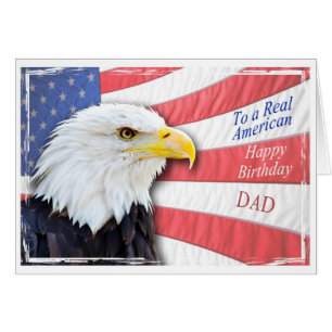 Papa, une carte d'anniversaire patriotique