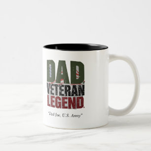 Papa Vétéran Légende Mug - Cadeau personnalisé pou
