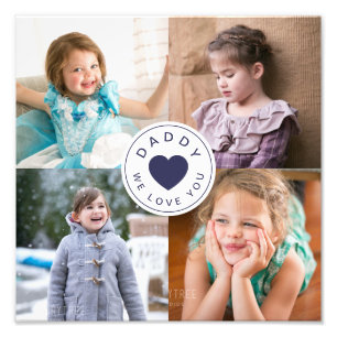 Papa We Love You 4 Photo Collage