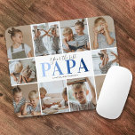 Papa Your The Best Photo Mouse Pad<br><div class="desc">Personalized papa mousepad featuring a plain white background that can be changed to any colour,  10 family photos,  the saying "your the best papa",  and the childrens names.</div>